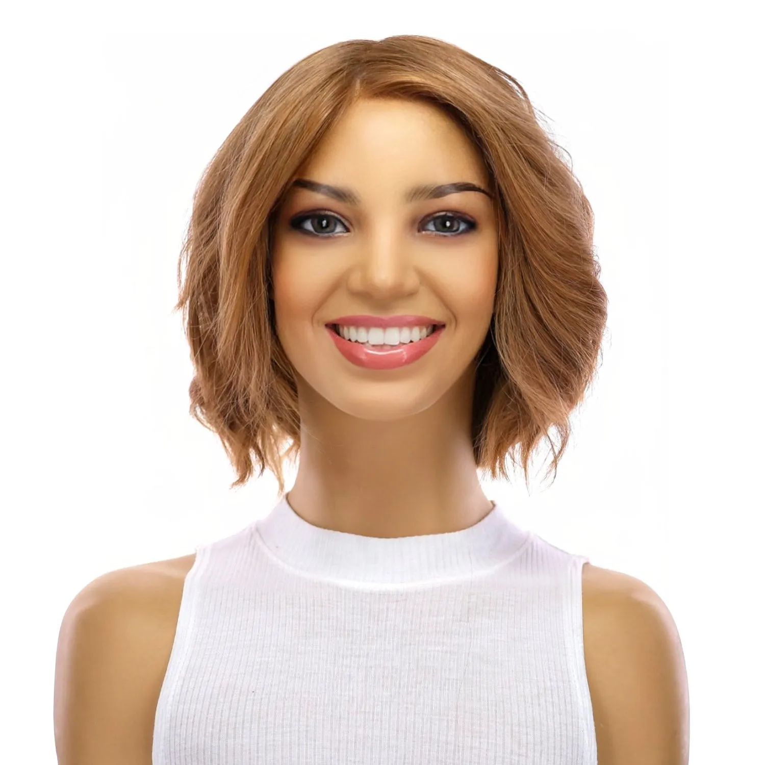 12" Luxe Pixie Silk Top Wig #14 Warm Dark Blonde