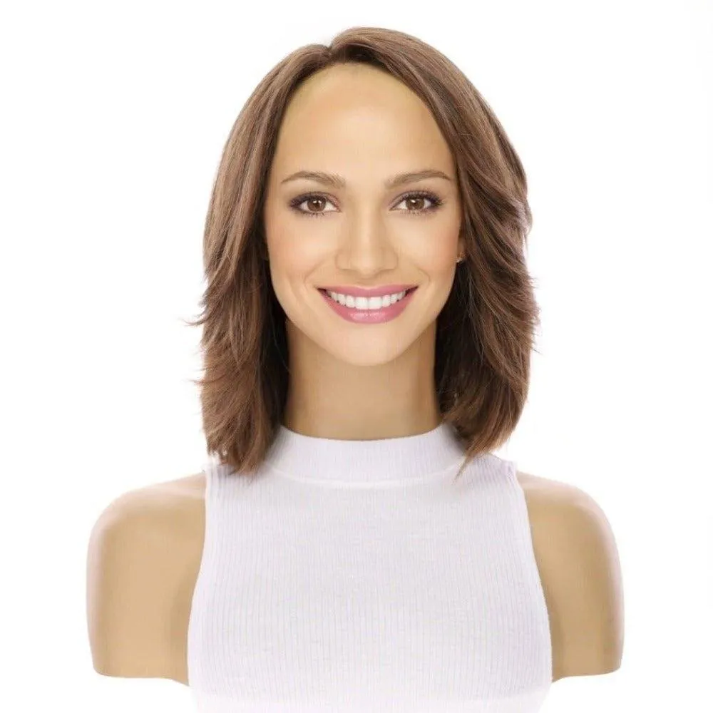 12" Luxe Pixie Silk Top Wig #8 Warm Medium Brown