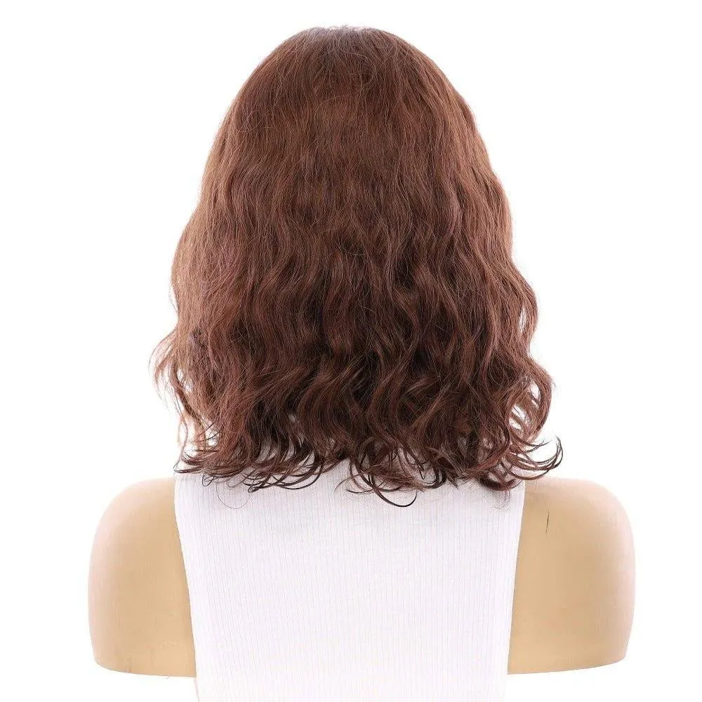 13" Victoria Silk Top Wig Auburn Wavy