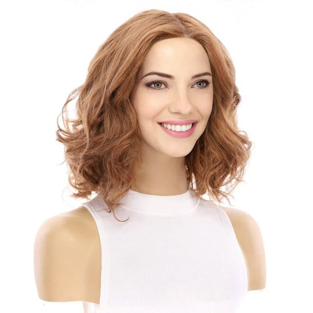 13" Victoria Silk Top Wig Copper Wavy