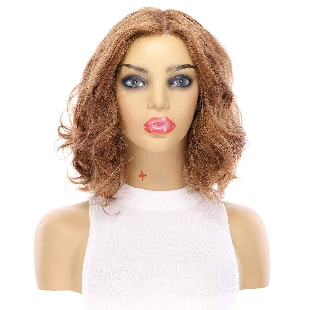 13" Victoria Silk Top Wig Copper Wavy