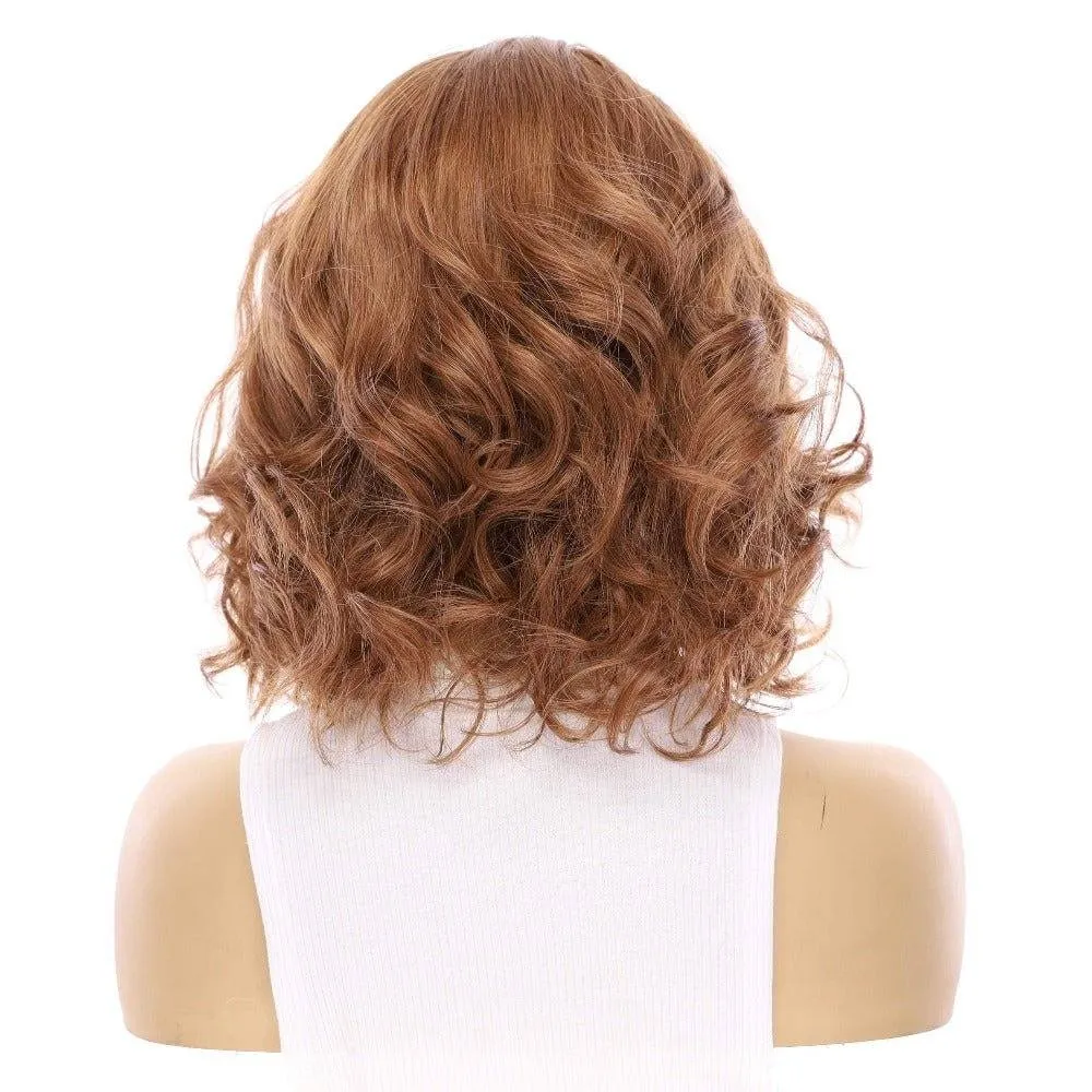 13" Victoria Silk Top Wig Copper Wavy