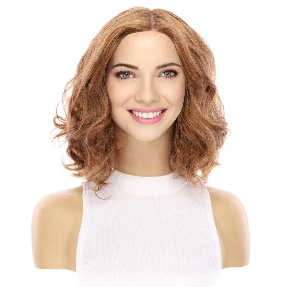 13" Victoria Silk Top Wig Copper Wavy