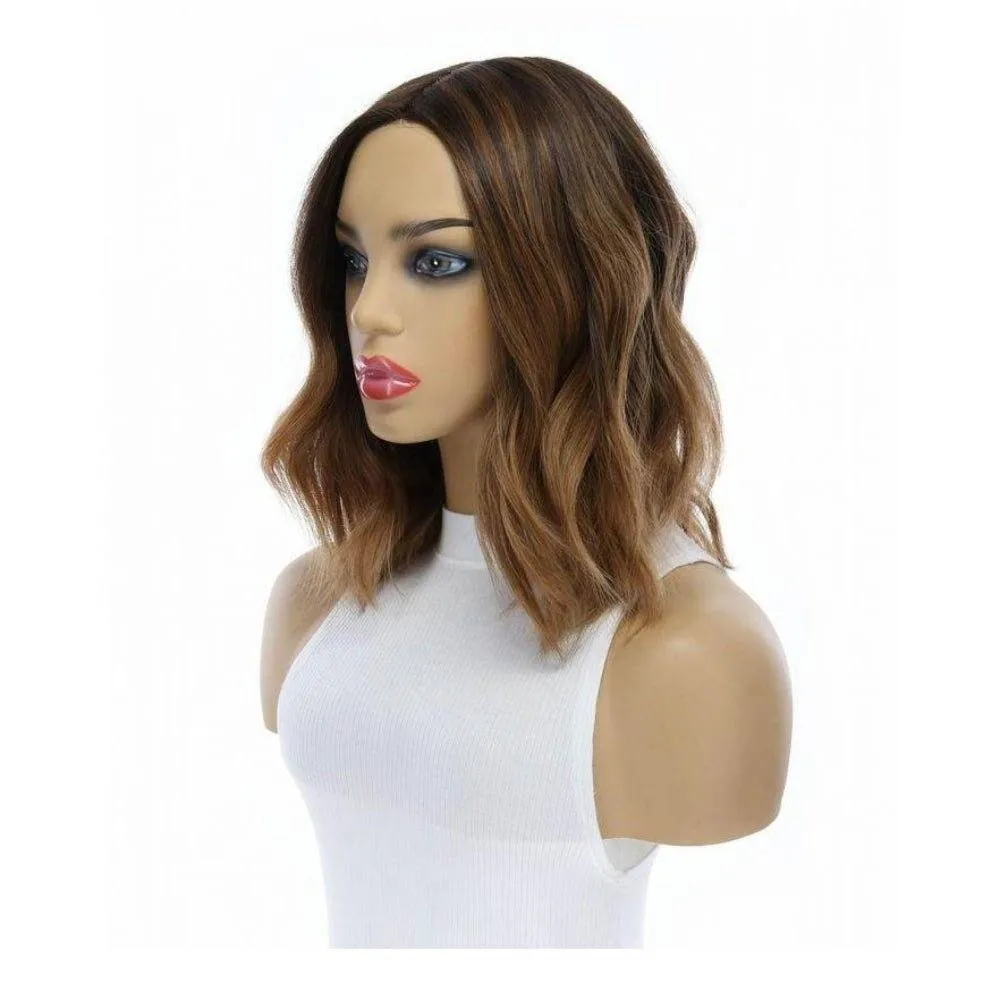 13" Victoria Silk Top Wig Medium Brown Ombre
