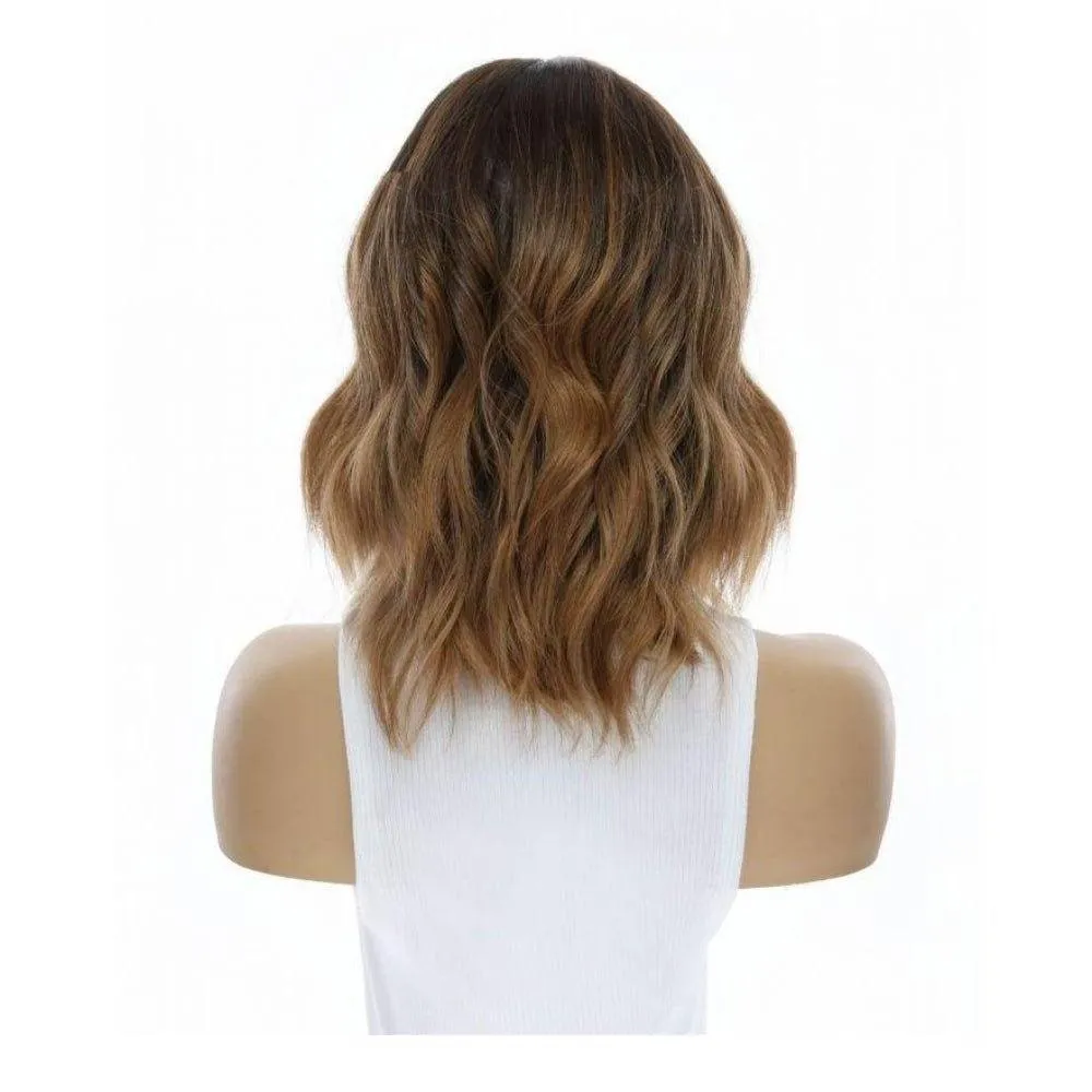 13" Victoria Silk Top Wig Medium Brown Ombre