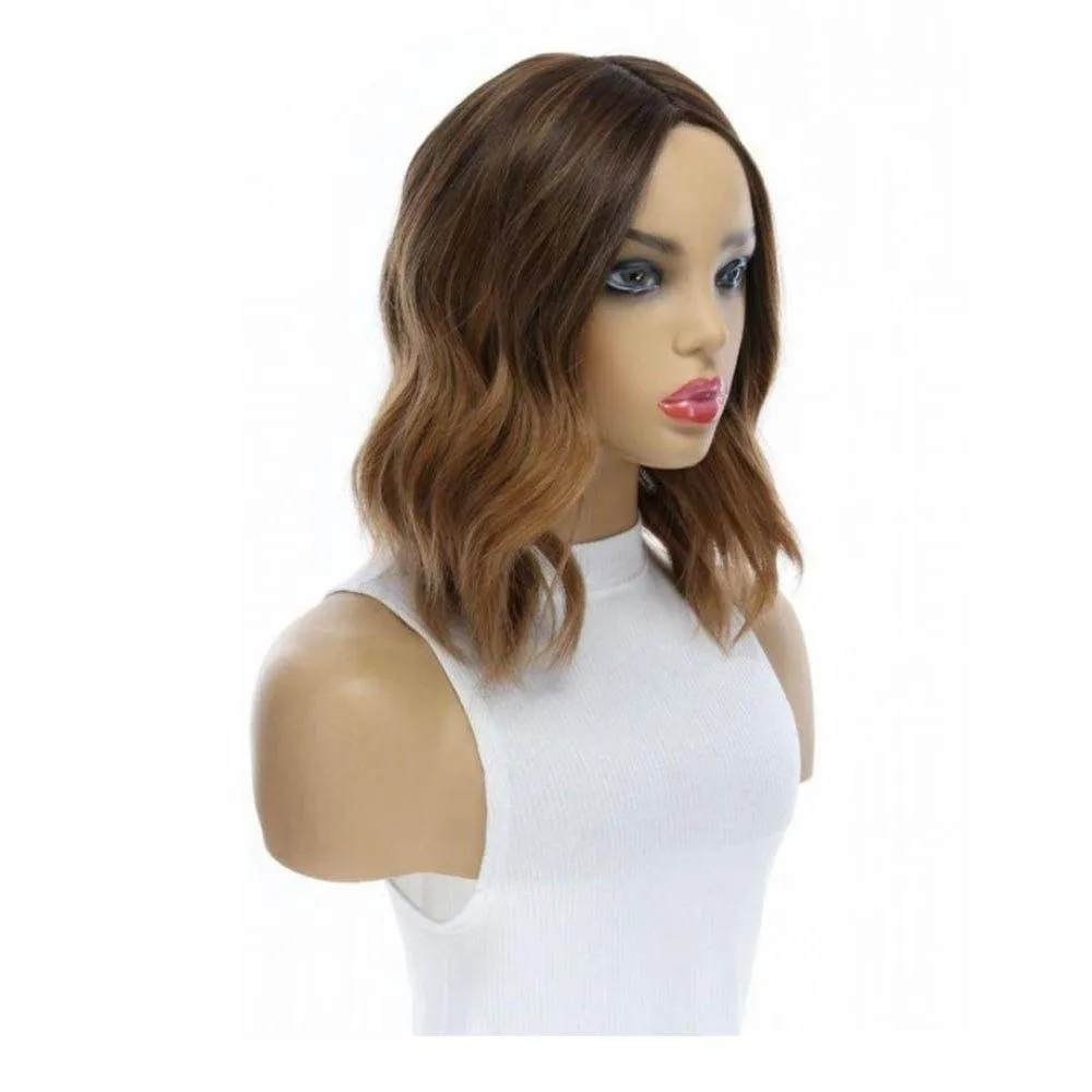 13" Victoria Silk Top Wig Medium Brown Ombre