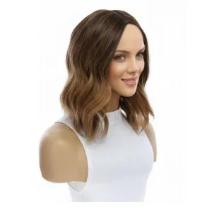 13" Victoria Silk Top Wig Medium Brown Ombre