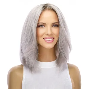 13" Victoria Silk Top Wig Silver Smoke