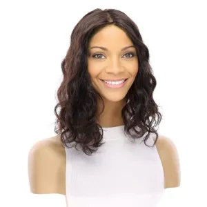 14" Emerald Silk Top Topper Natural Black Wavy