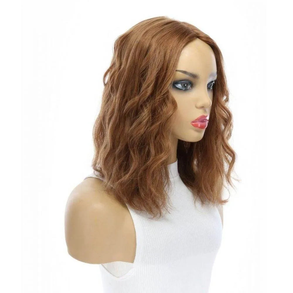 14" Emerald Silk Top Topper Strawberry Blonde Wavy