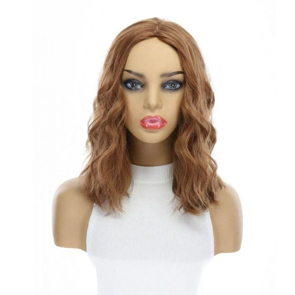 14" Emerald Silk Top Topper Strawberry Blonde Wavy