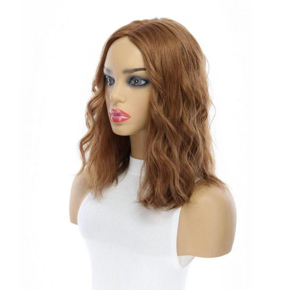 14" Emerald Silk Top Topper Strawberry Blonde Wavy