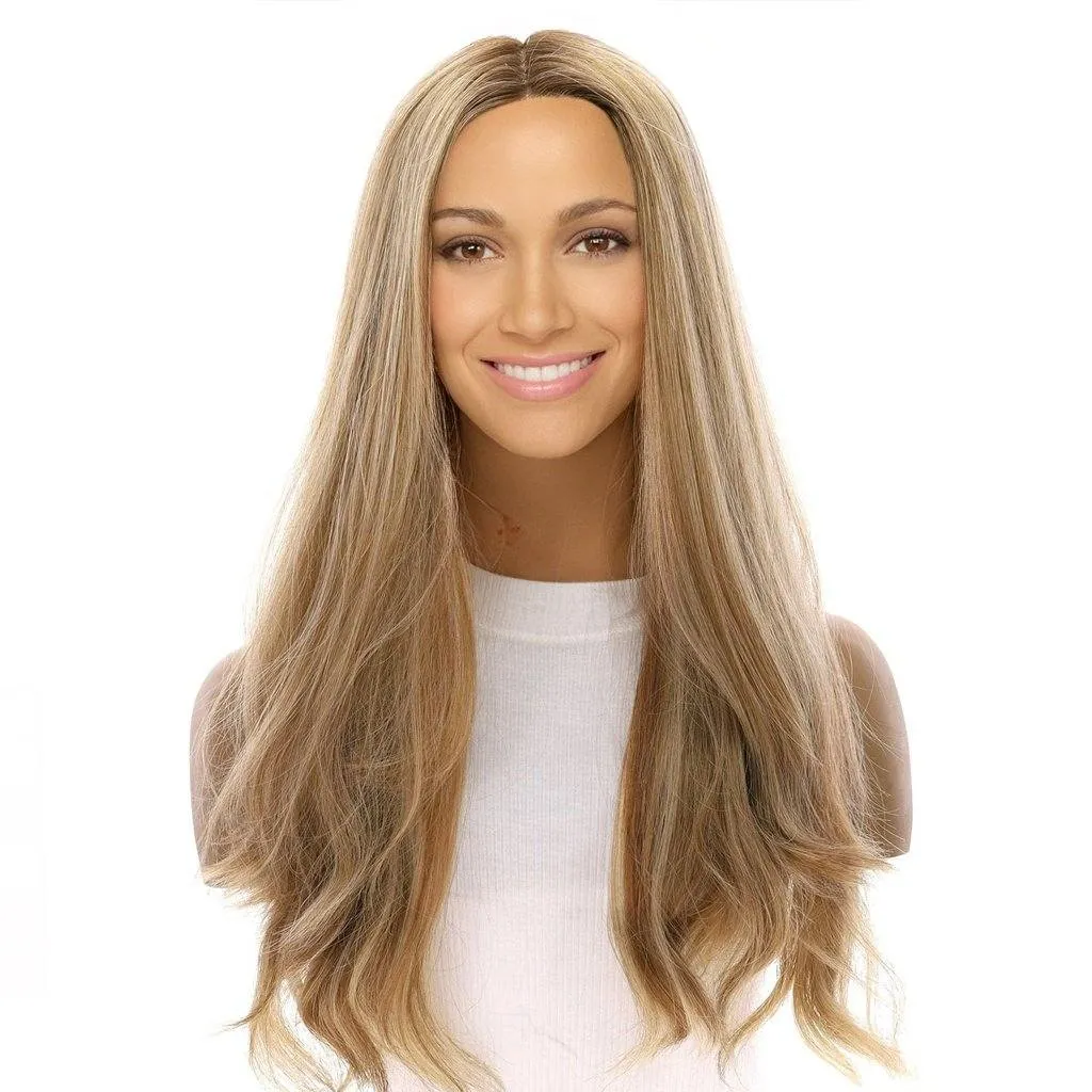 24" Gisele Silk Top Wig Ash Blonde