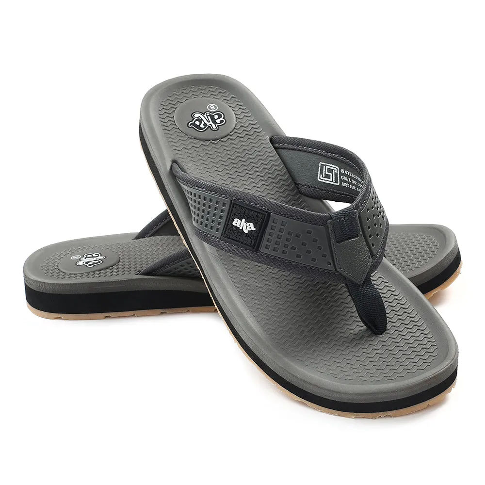 A-HA Grey Casual Slipper For Men ANCO-6 By Liberty