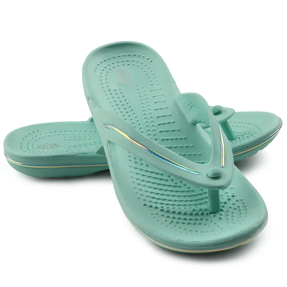 A-HA Sea Green Casual Slipper For Women MINY By Liberty