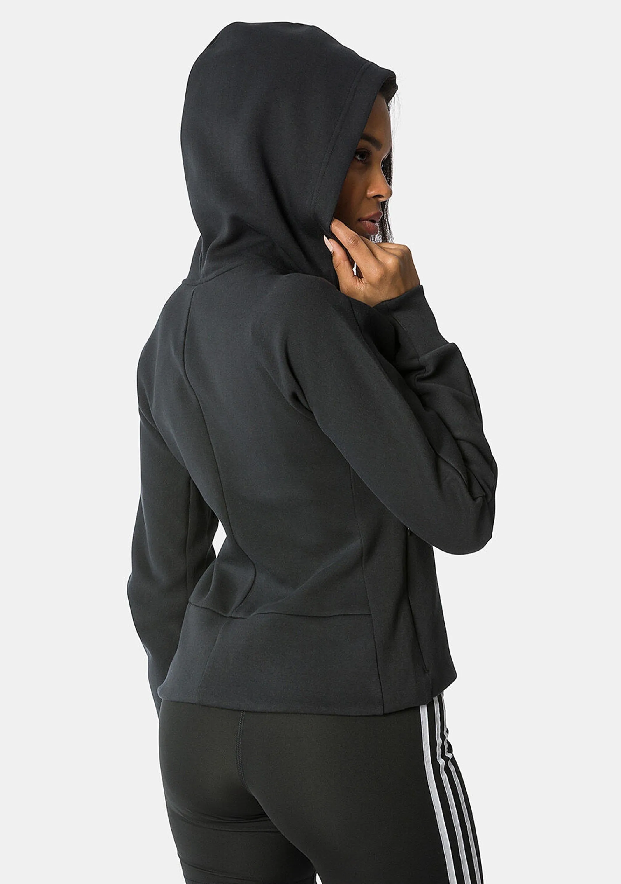 Adidas Womens Mission Victory Slim Fit Full-Zip Hoodie