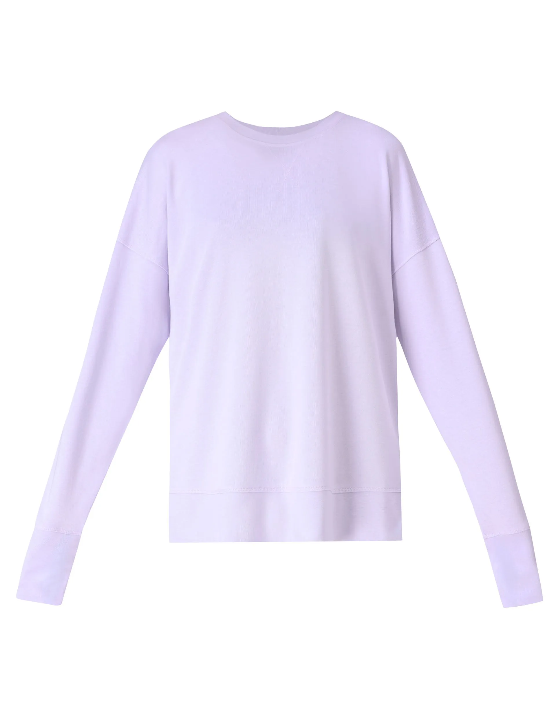 After Class Longline Sweatshirt - Heather Purple