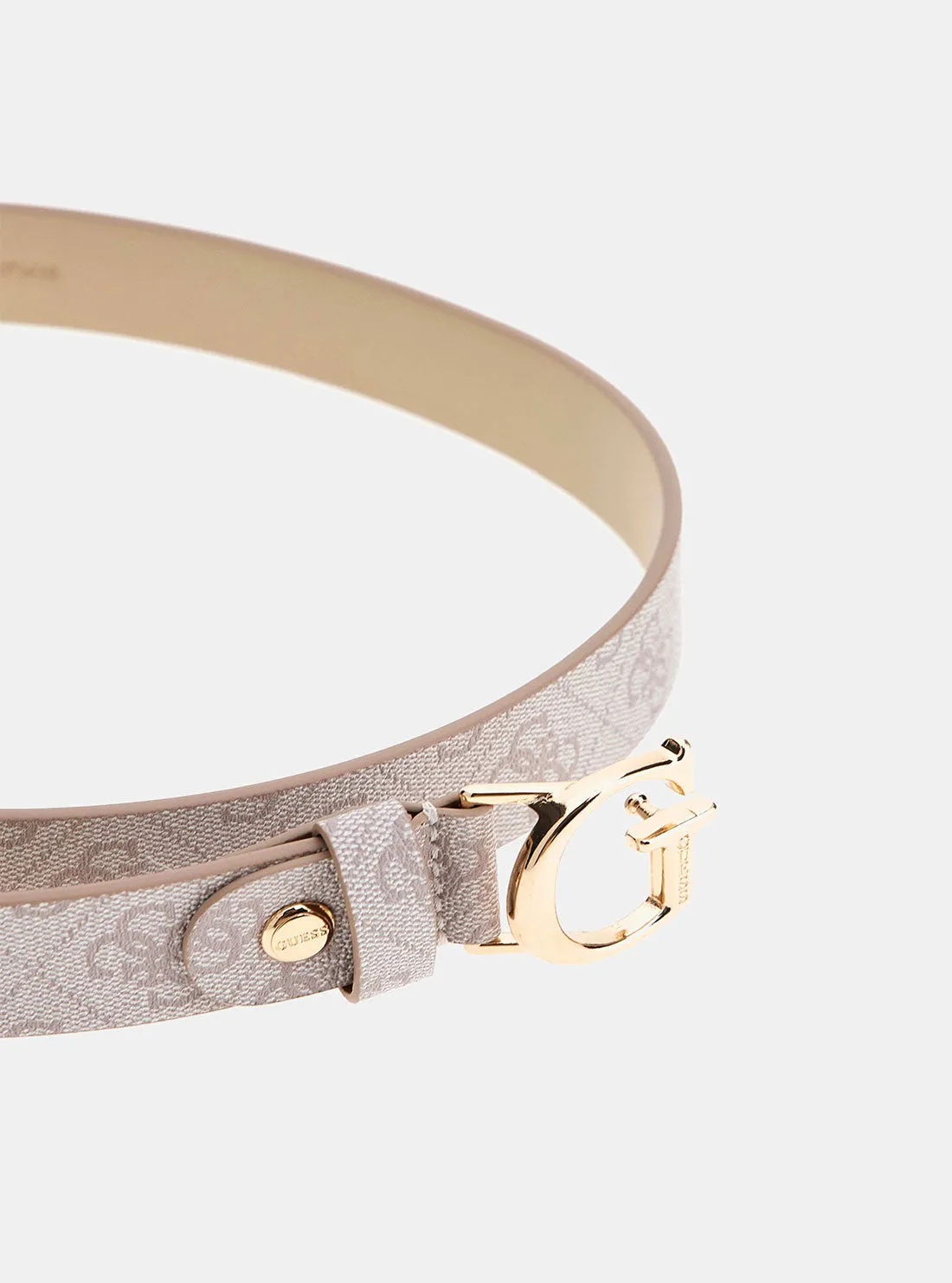 Beige G Logo Belt