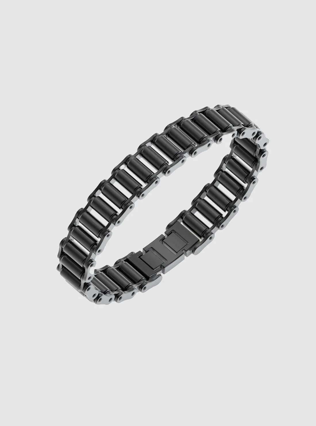 Black Bicycle Chain Maxi Bracelet