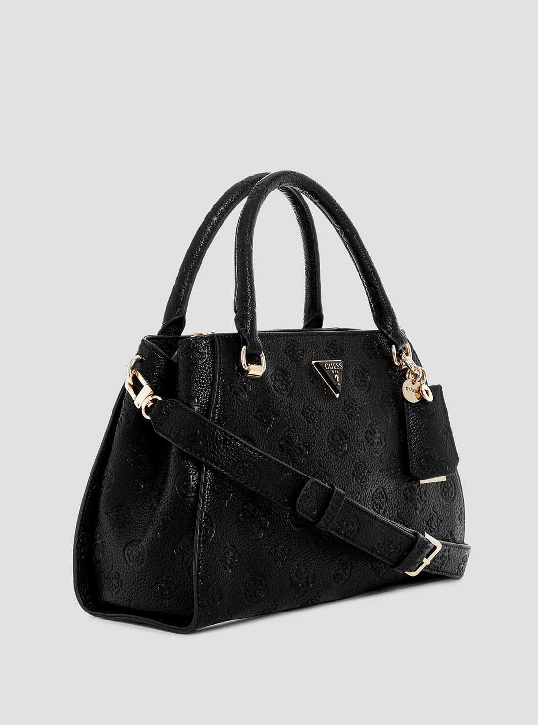 Black Cresidia Luxury Satchel Bag