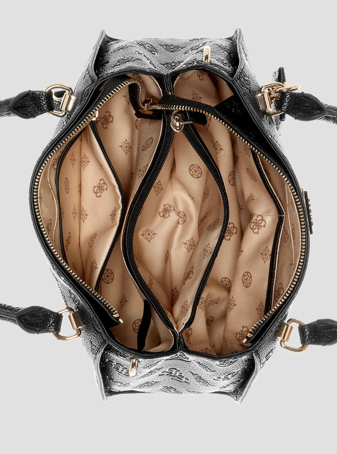 Black Cresidia Luxury Satchel Bag