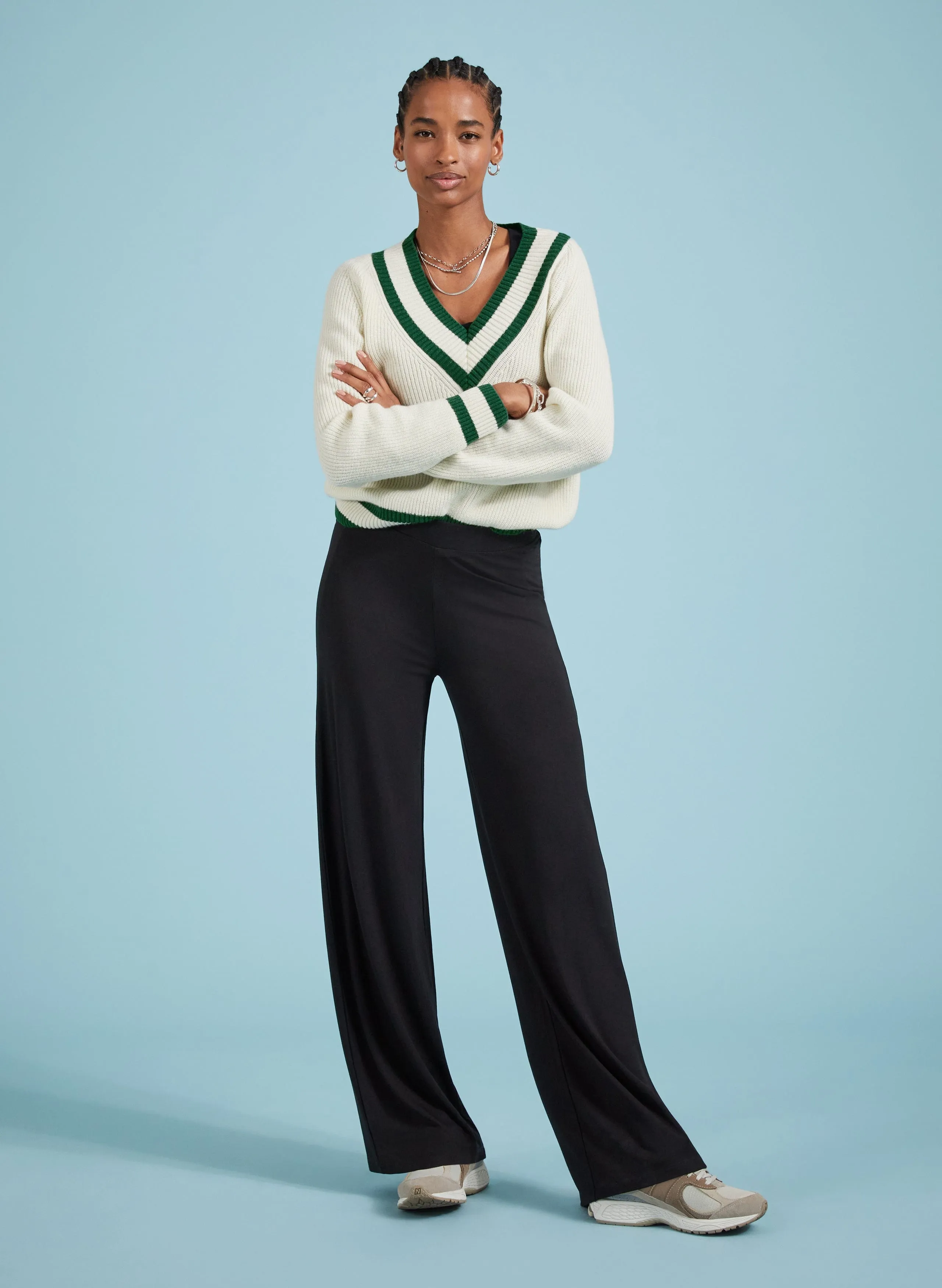 Bonnie LENZING™ ECOVERO™ Wide Leg Leggings | Caviar Black
