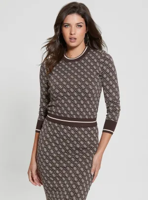 Brown Logo Lise 4G Logo Jumper
