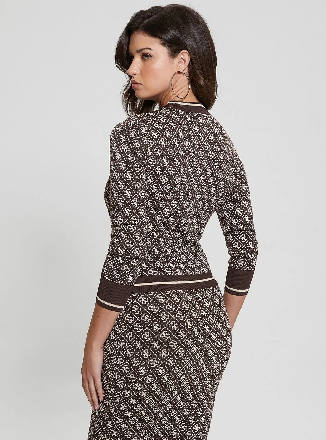 Brown Logo Lise 4G Logo Jumper