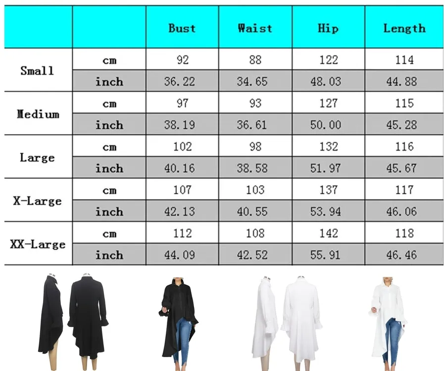 Casual Flare Sleeve Irregular Blouse Shirt