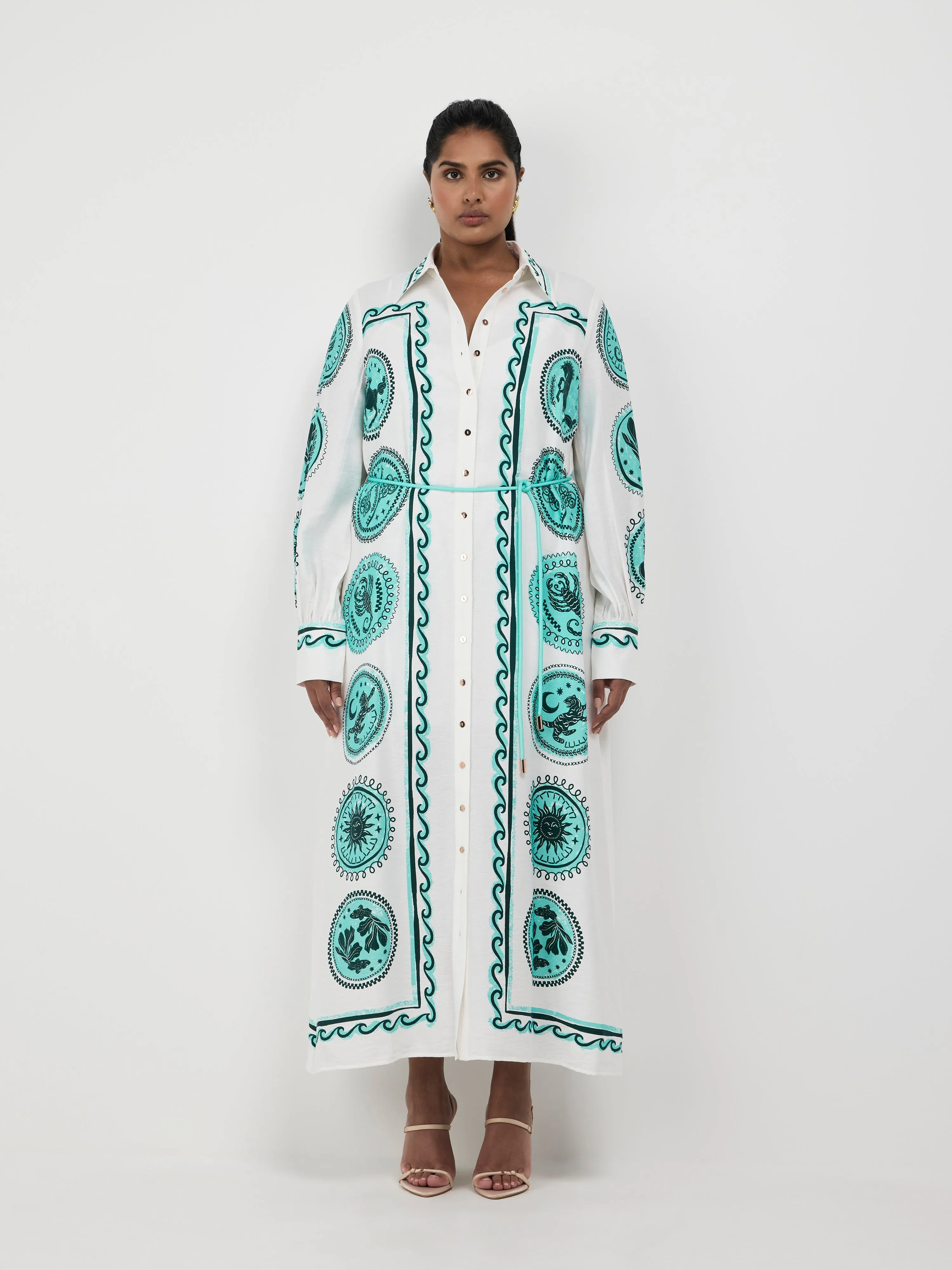 CELESTIAL TILE MAXI DRESS