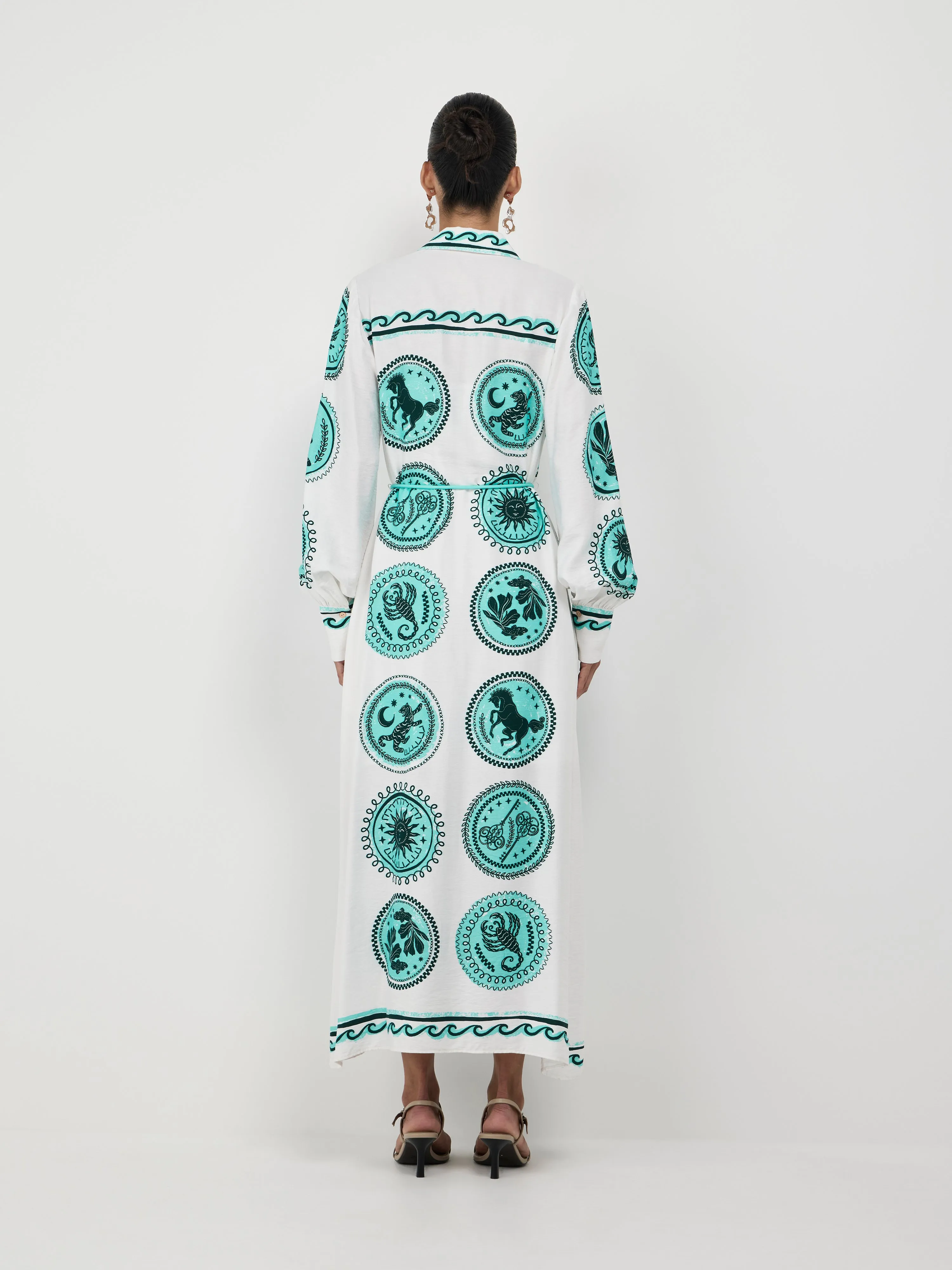 CELESTIAL TILE MAXI DRESS