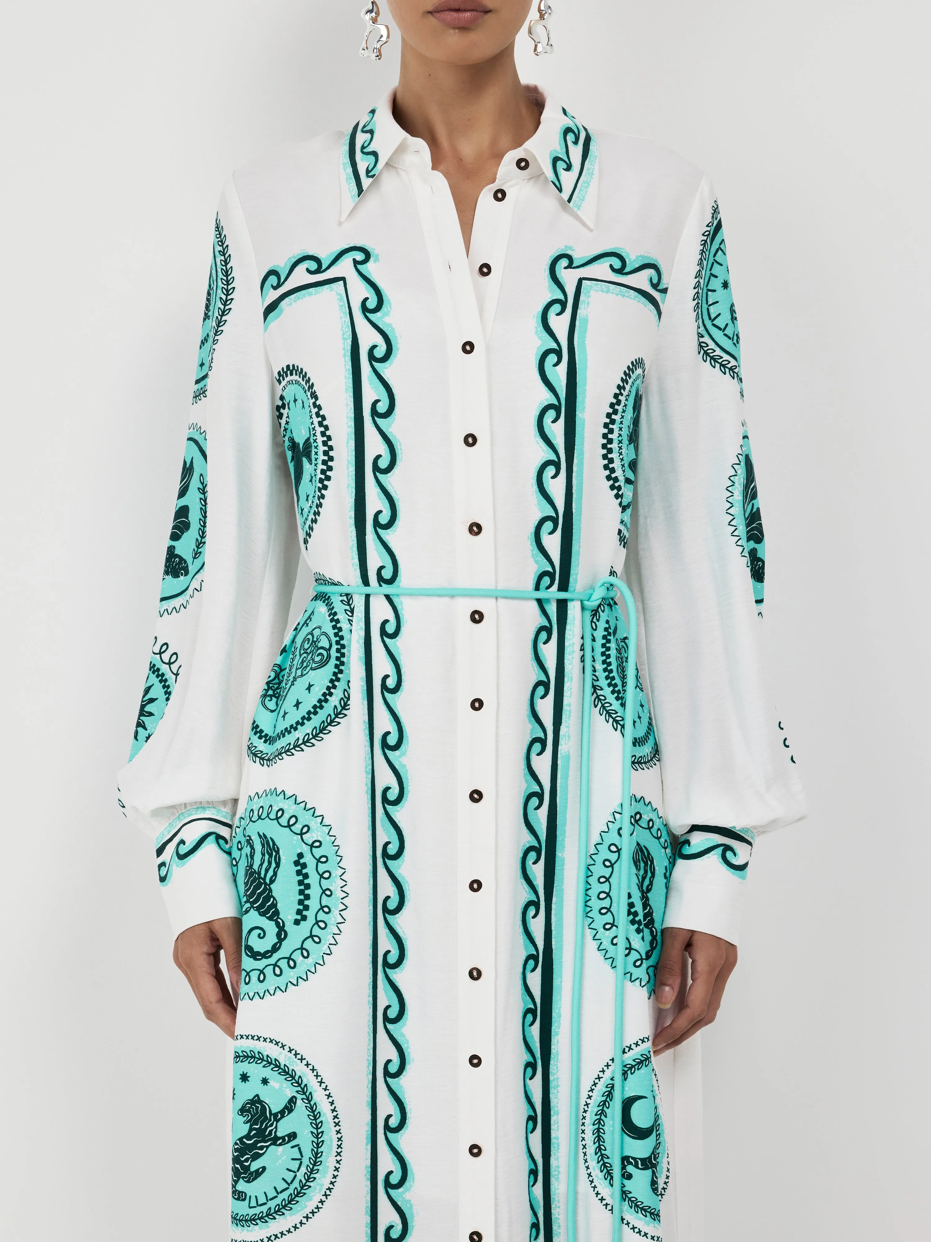 CELESTIAL TILE MAXI DRESS