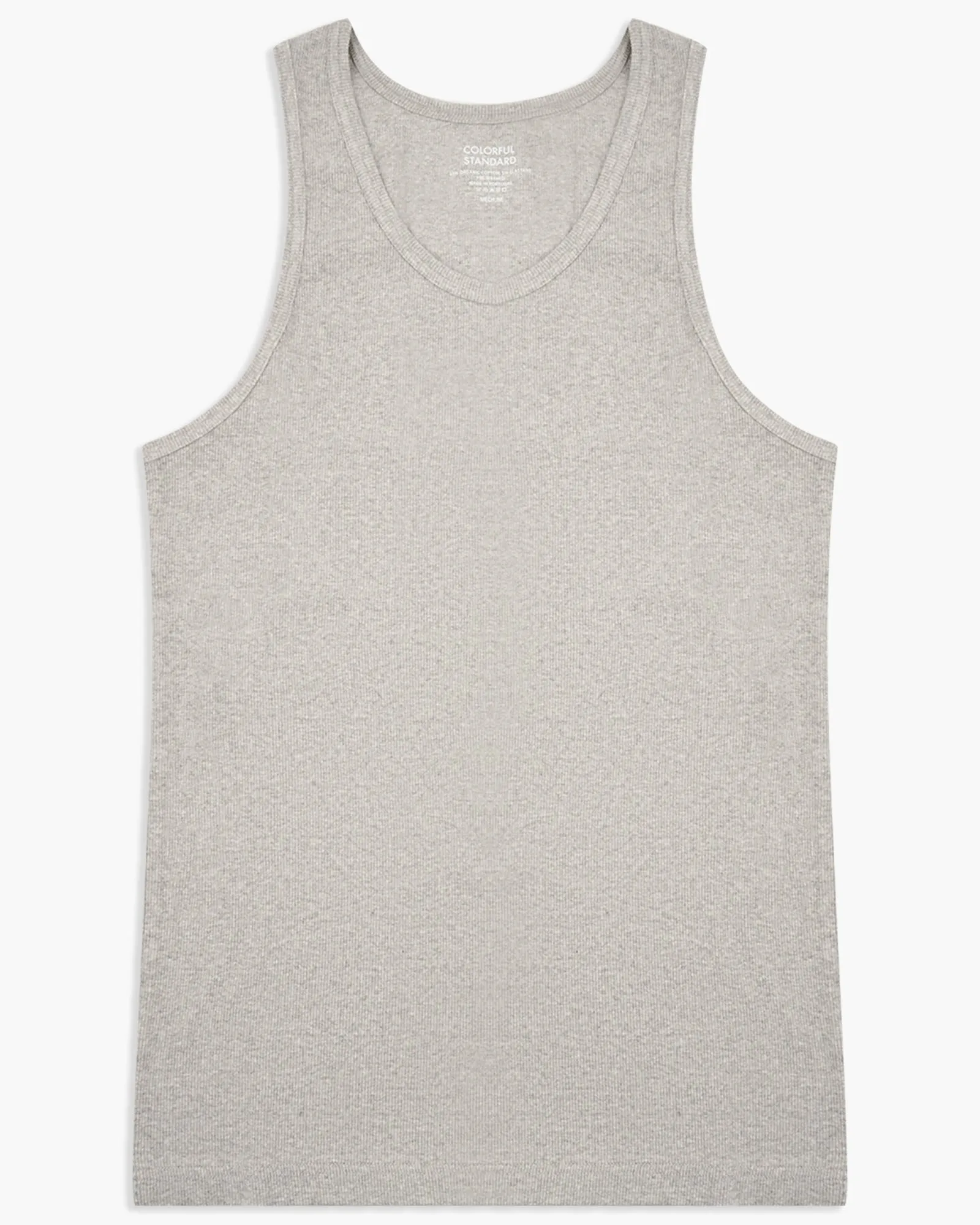 Colorful Standard Organic Rib Tank Top - Heather Grey