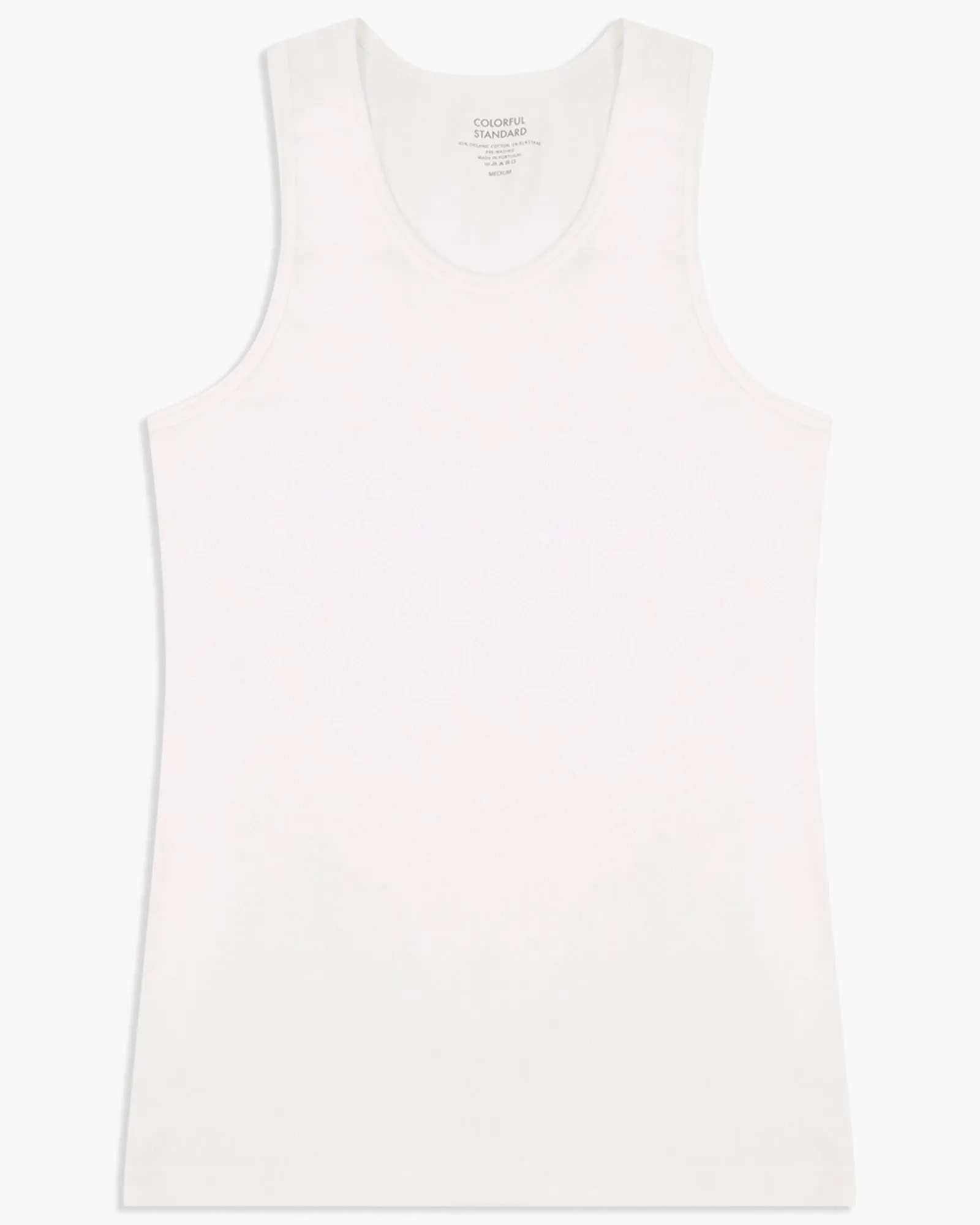 Colorful Standard Organic Rib Tank Top - Optical White
