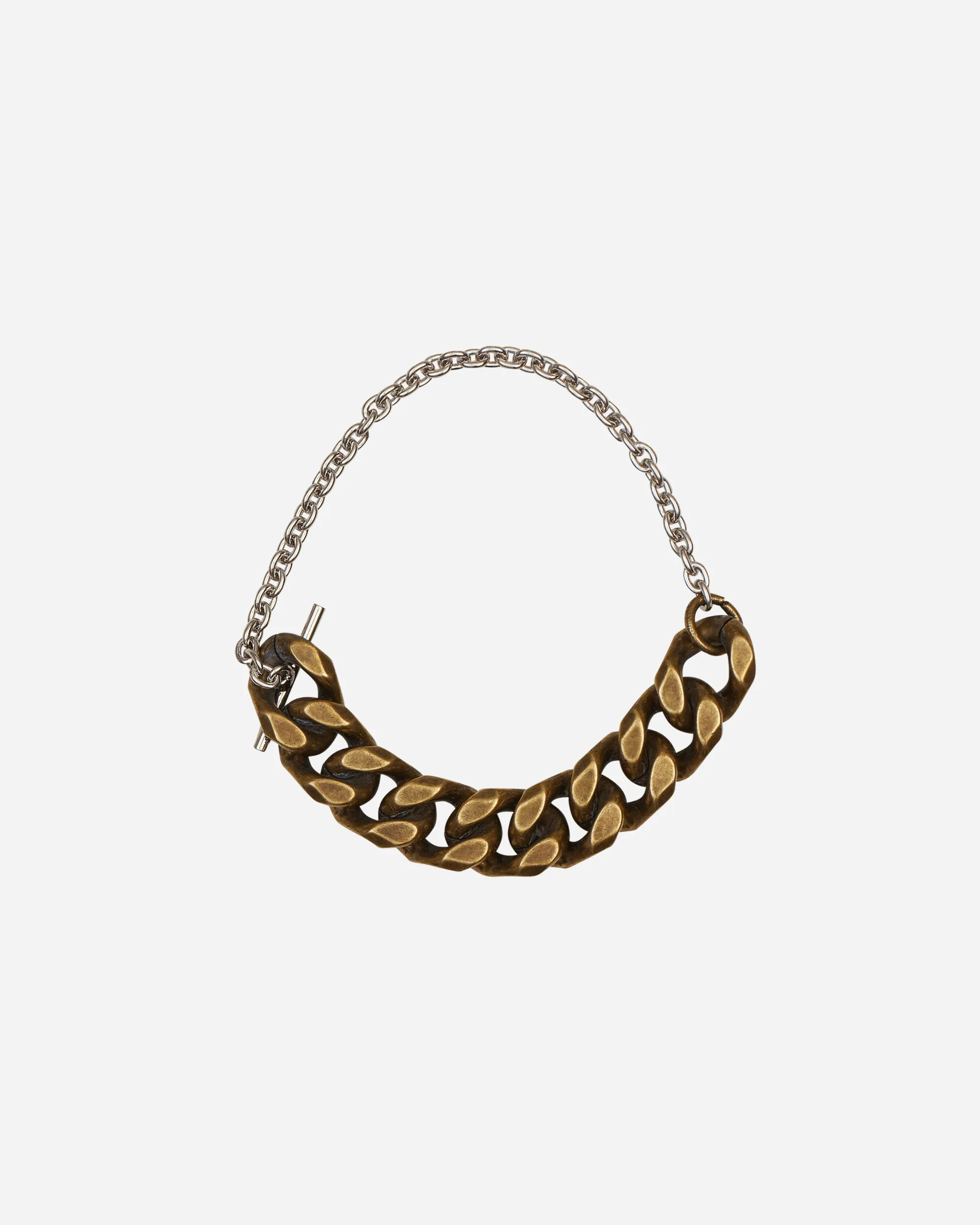 Contrast Chain Bracelet Antic Silver
