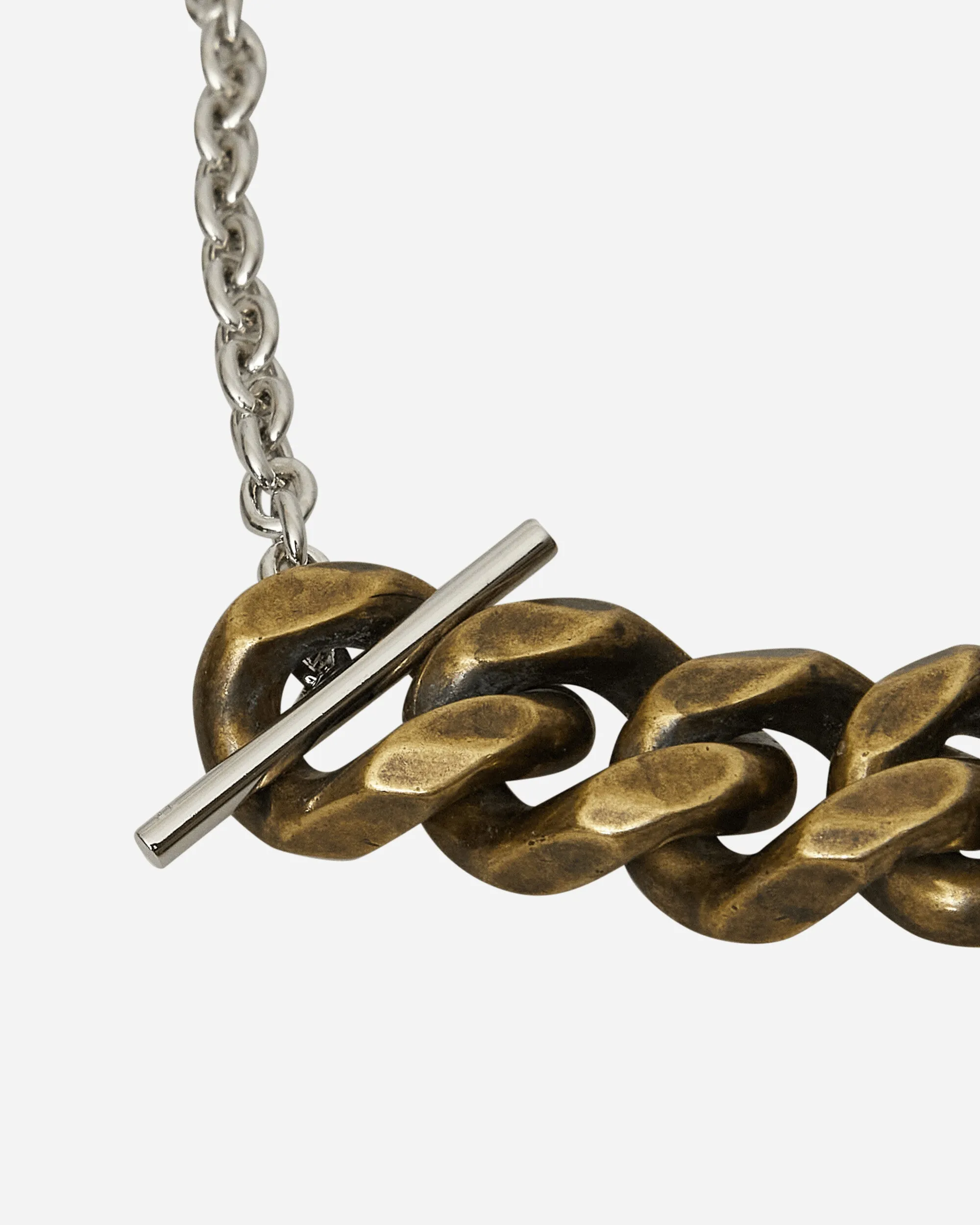 Contrast Chain Bracelet Antic Silver