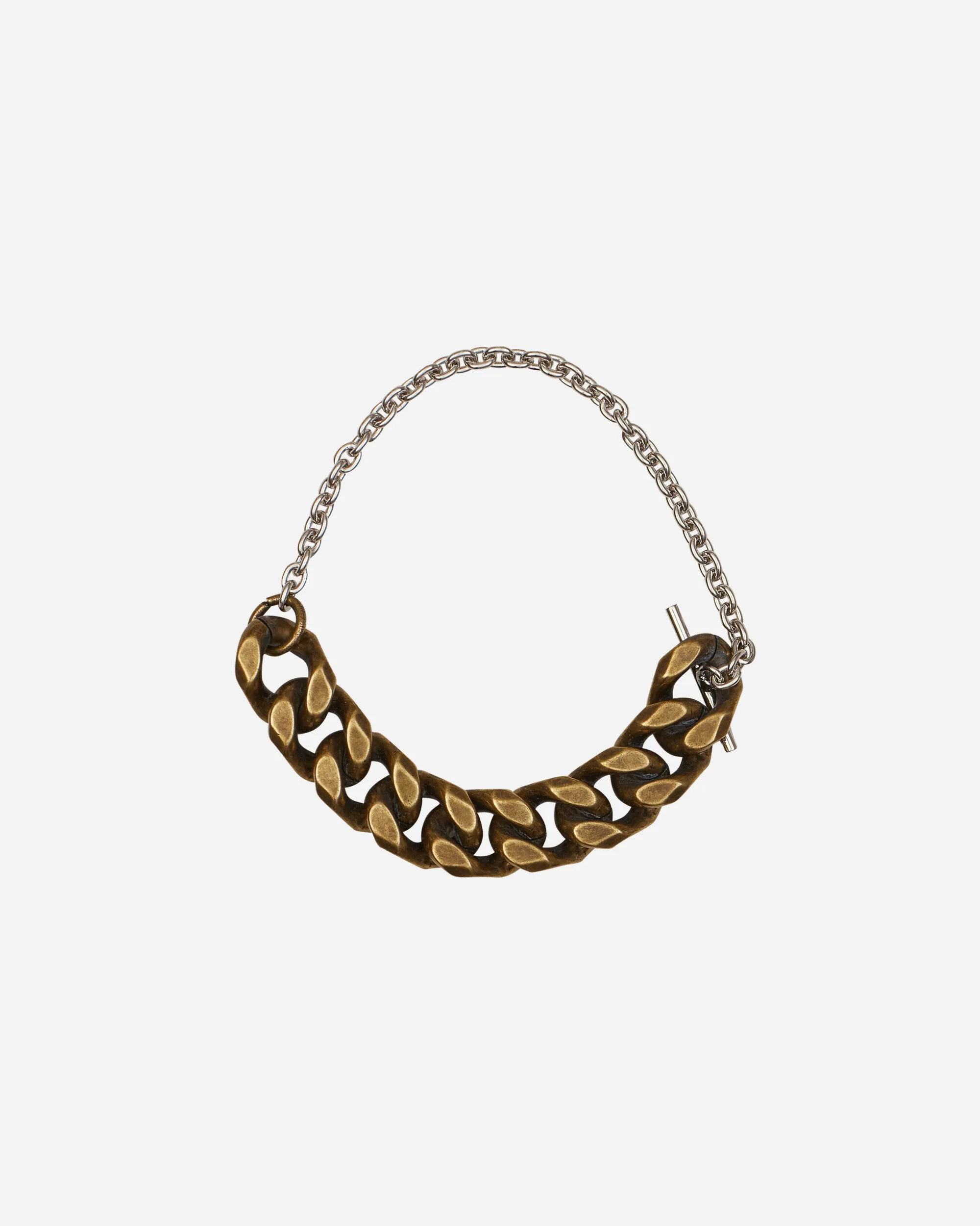 Contrast Chain Bracelet Antic Silver