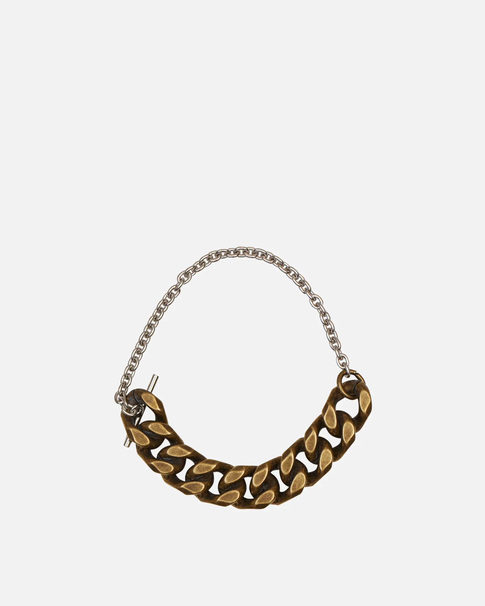 Contrast Chain Bracelet Antic Silver
