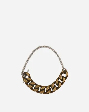 Contrast Chain Bracelet Antic Silver