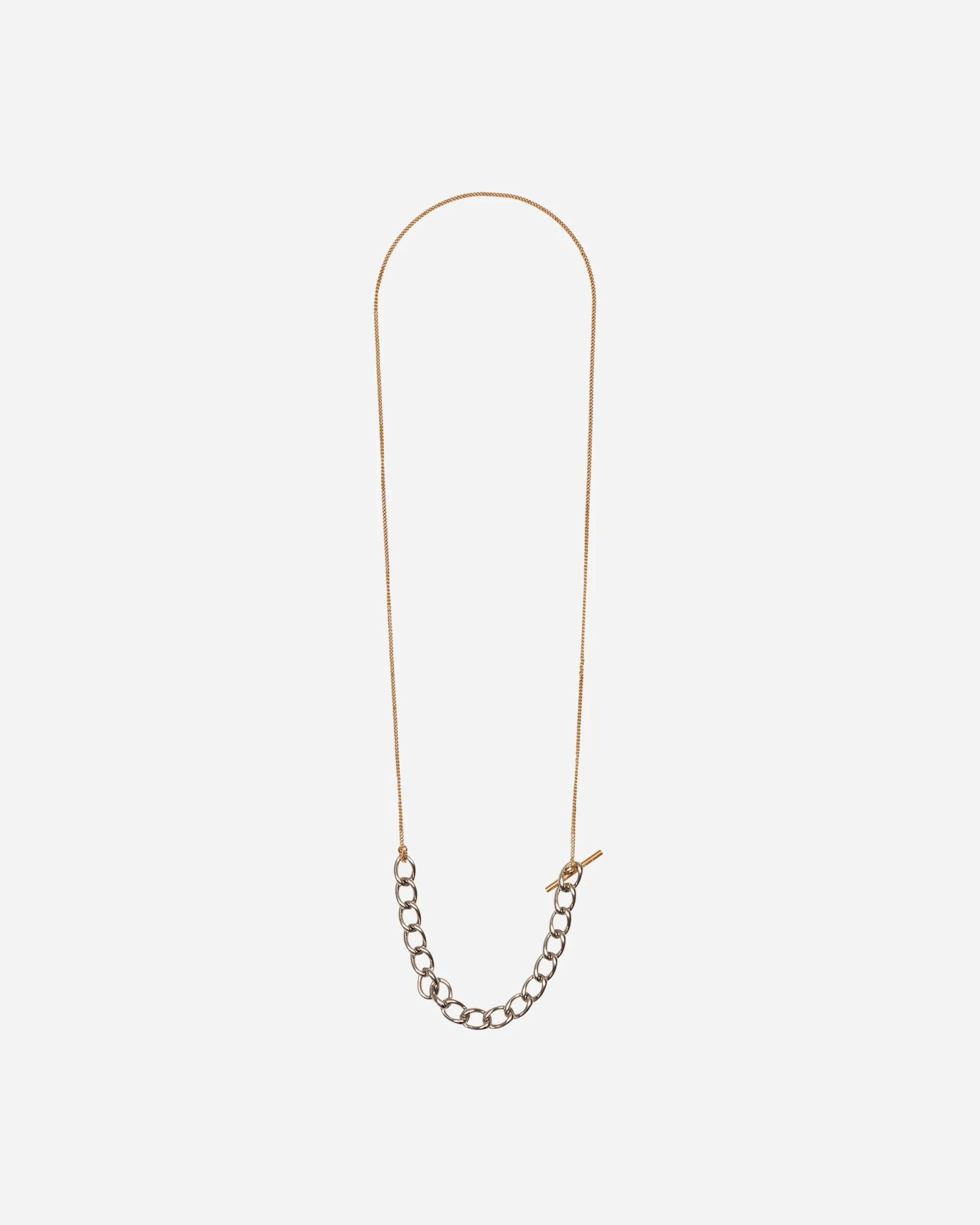 Contrast Chain Necklace Antic Silver