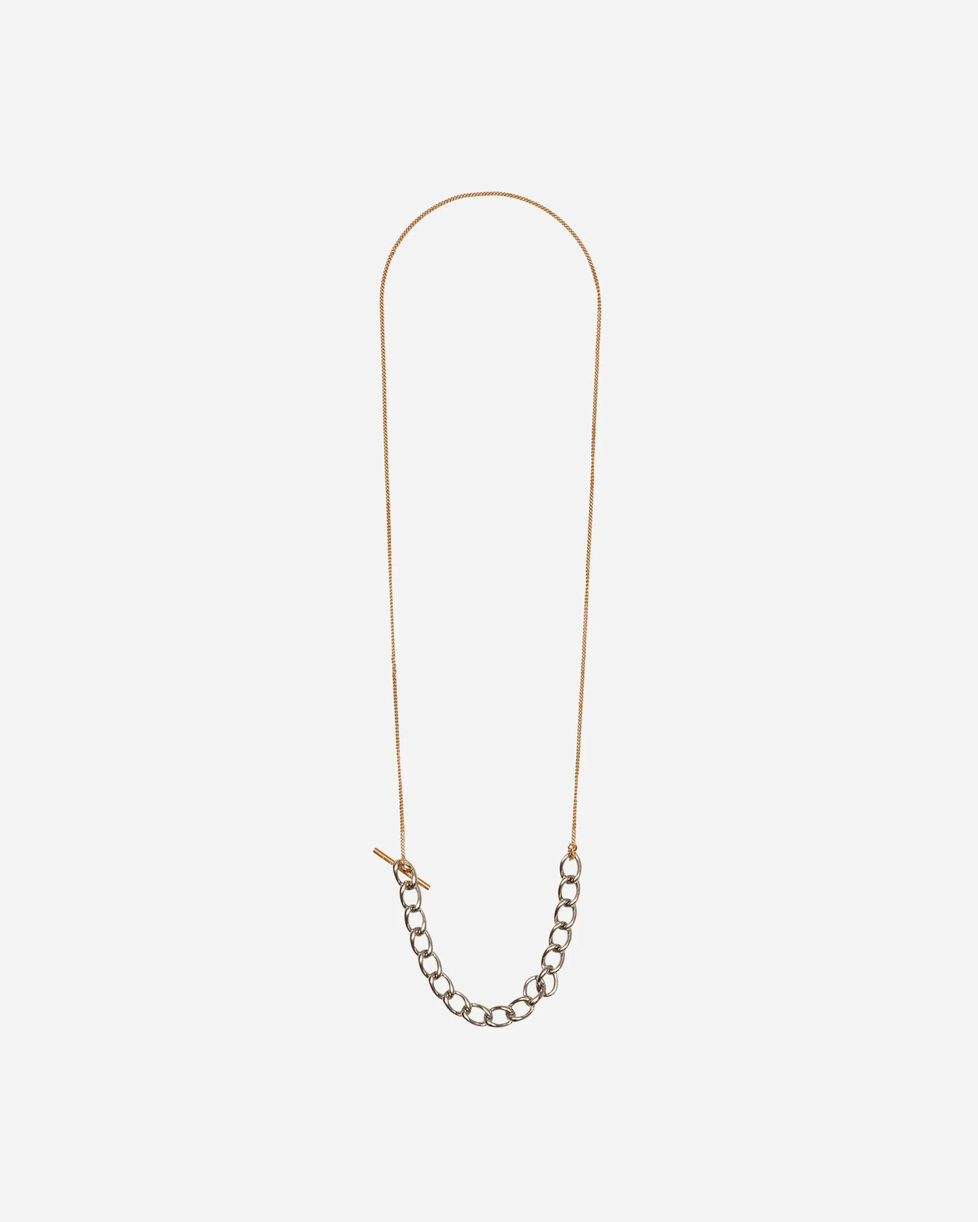 Contrast Chain Necklace Antic Silver