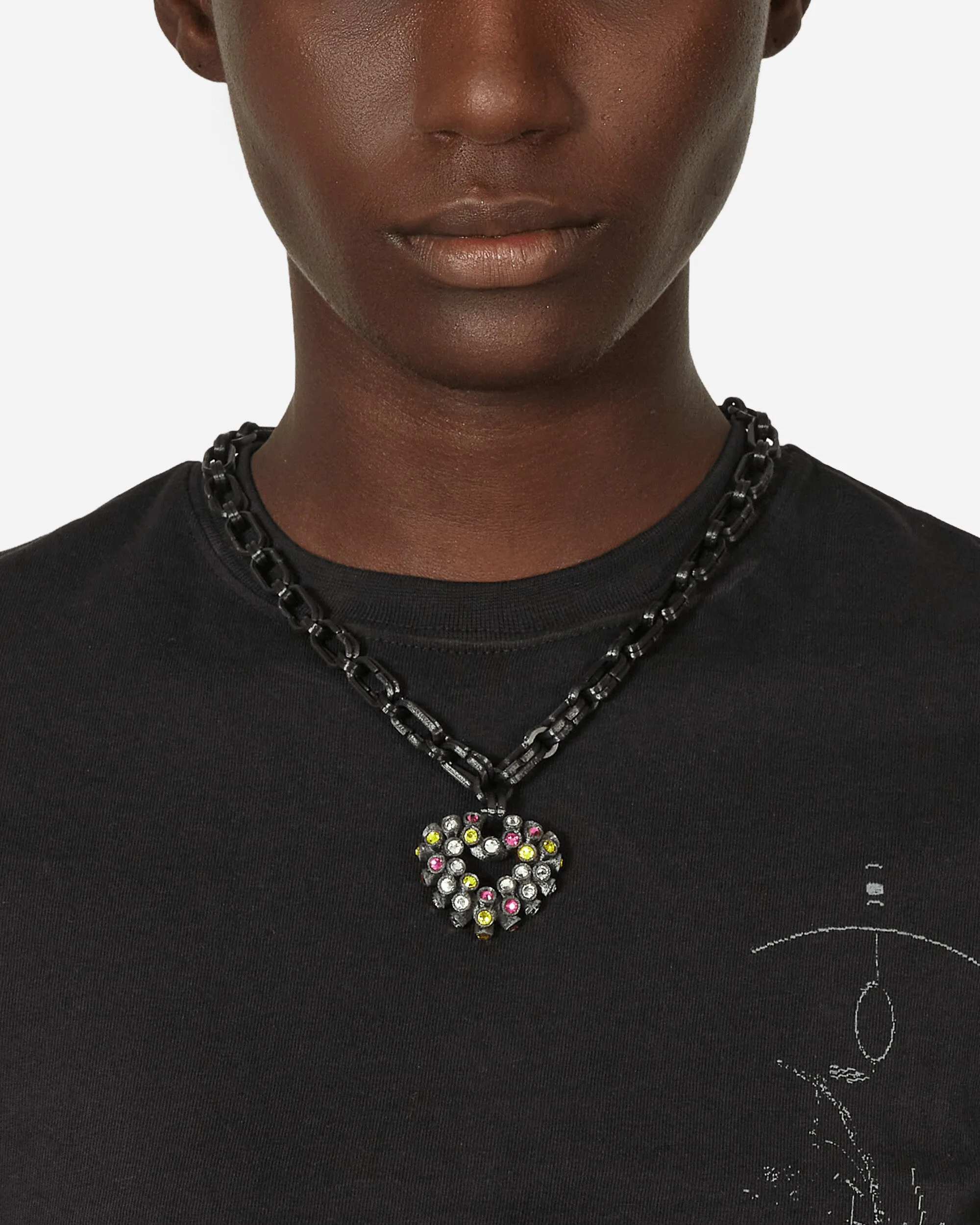 Crush Pendant Necklace Black
