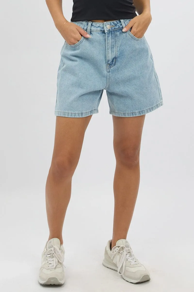 Denim Jorts High Rise