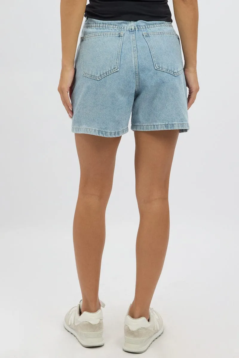 Denim Jorts High Rise