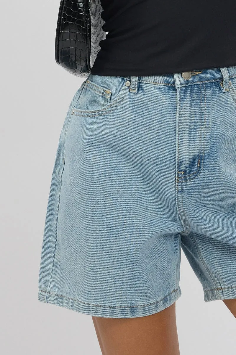 Denim Jorts High Rise
