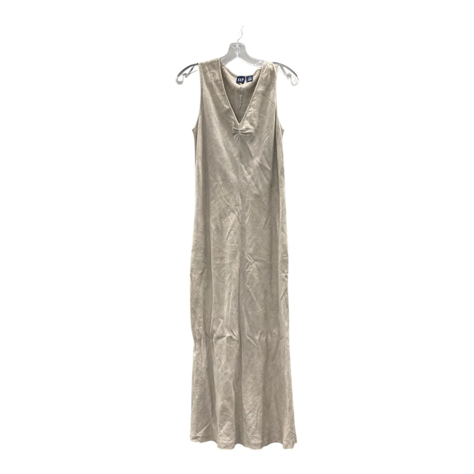 Dress Casual Maxi By Gap In Tan, Size:M