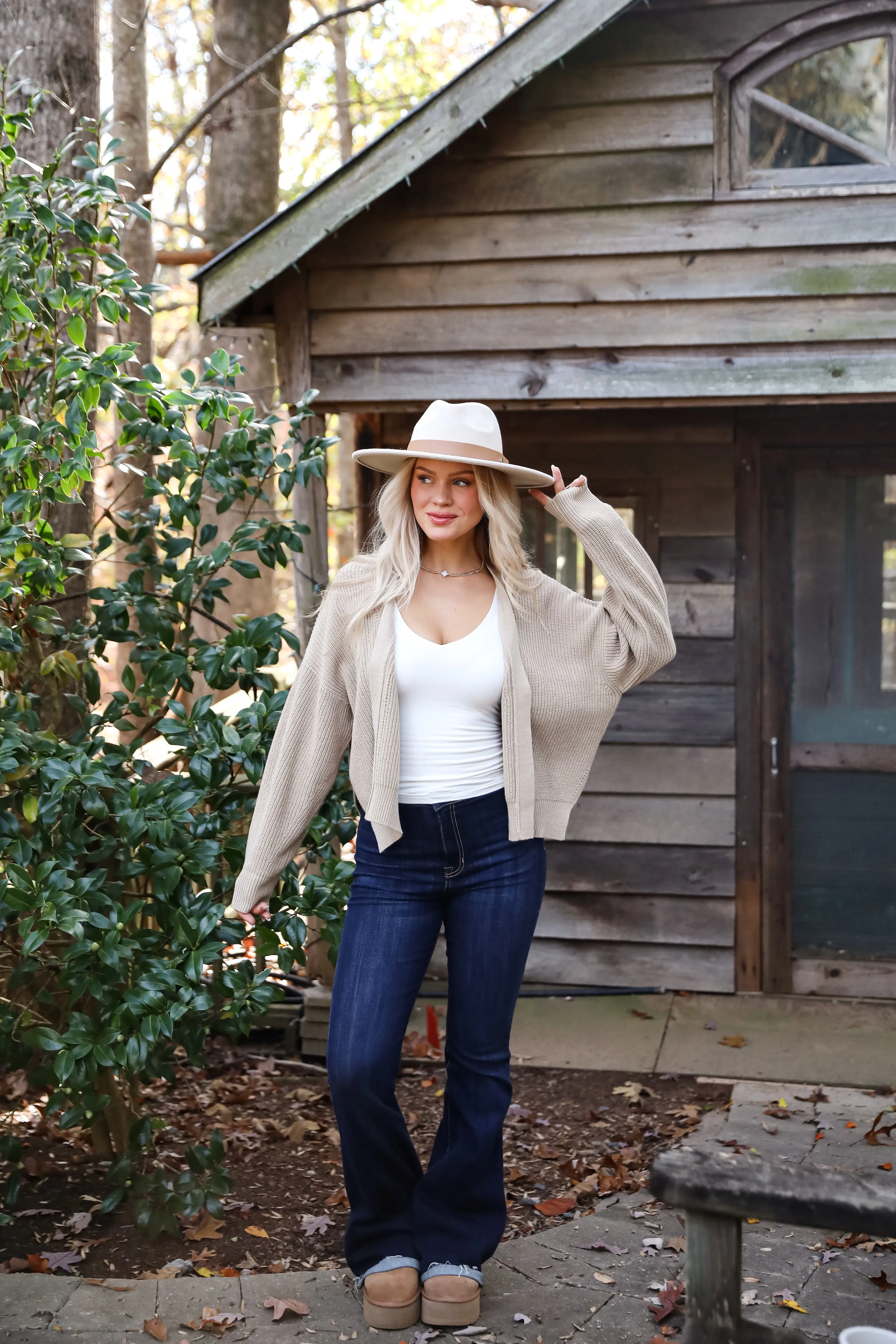 FINAL SALE - Completely Cozy Beige Sweater Cardigan
