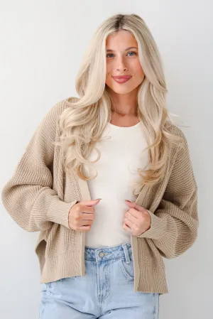FINAL SALE - Completely Cozy Beige Sweater Cardigan
