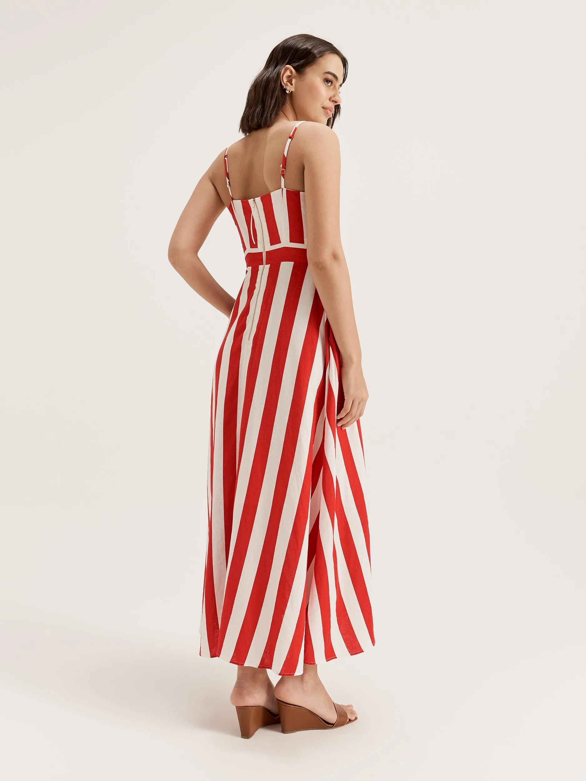 Flamingo Stripe Dress