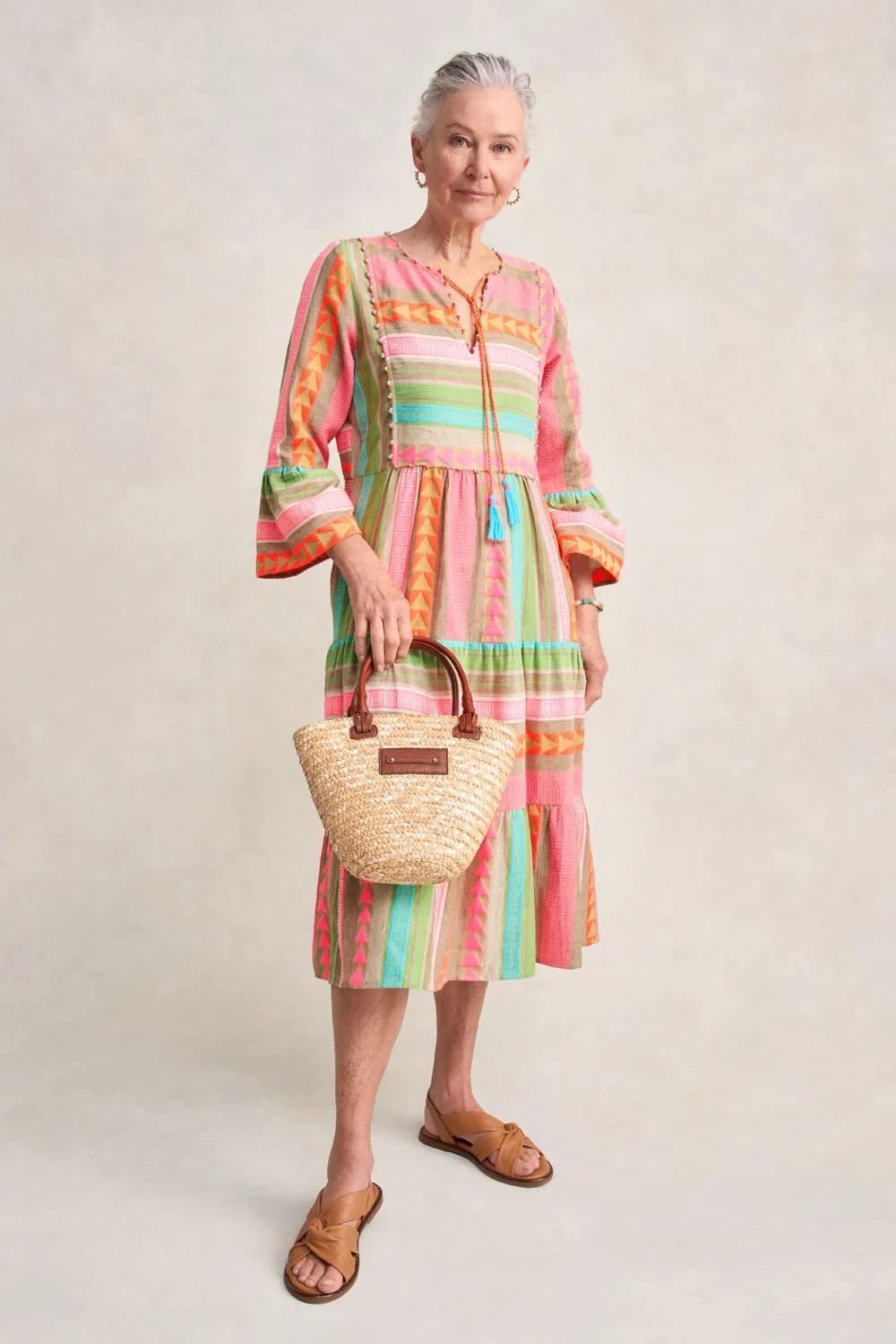 Fluoro Jacquard Dress - Fluoro Jacquard